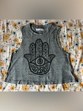 Spiritual Gangster Gray Crewneck Top